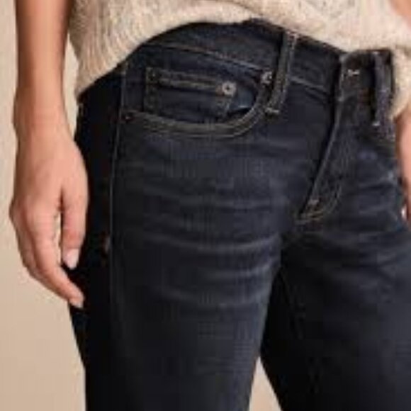 LUCKY jeans 4 27 R dark wash Mid Rise Straight Sweet VGUC cowgirl boho - Picture 3 of 9